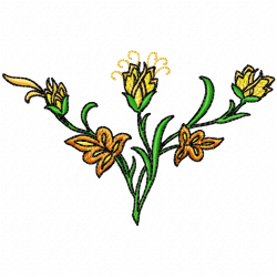 Flowers Embroidery Design 8
